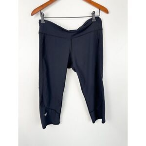Under Armour Stretch Woven Capri Lightweight Breathable Sz M Running Crop Pants